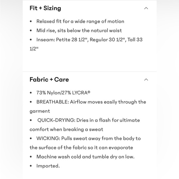 NWT-Athleta Finish Track Pant, Medium Tall - Picture 6 of 6